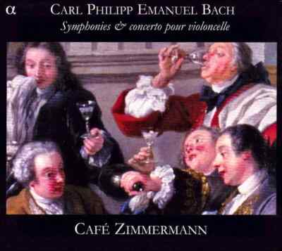 CD C.P.E. Bach Symphonies & Concerto Pour Violoncelle DIGIPAK Alpha Producti