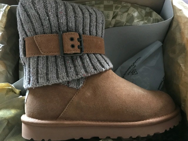 knitted ugg style boots