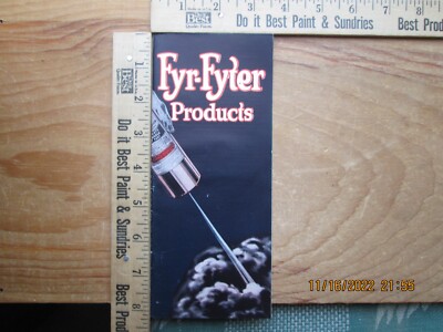 fyr-fyter extinguisher booklet brochure 1926