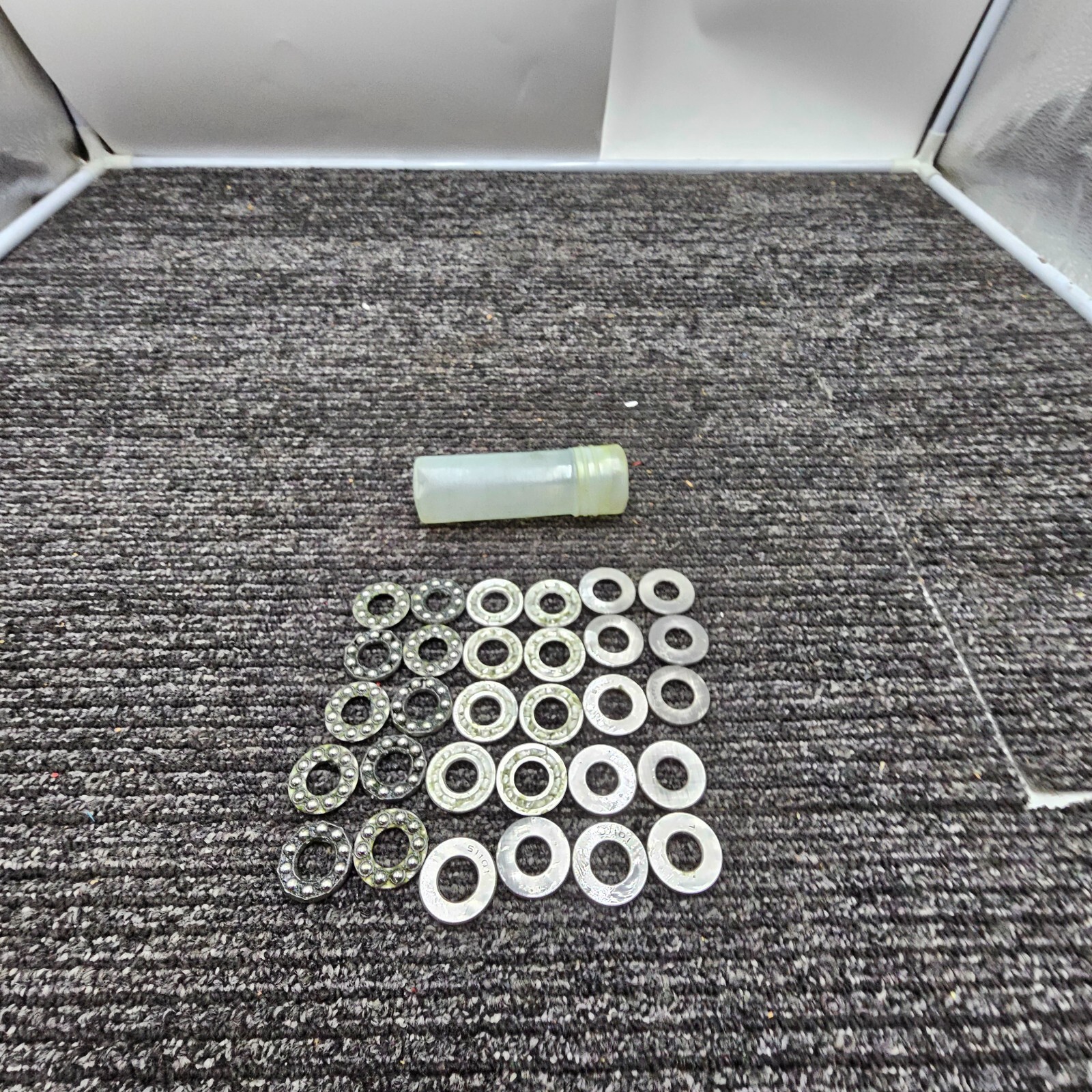 Thrust 30pc Ball Bearing 51101 12x26x9mm High Carbon Steel Washer Silver