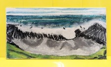 WIDEMOUTH BAY ORIGINAL PAINTING NIGEL WATERS SIGNED ARTWORK ON PAPER ART