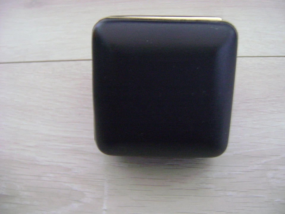 Réveil de voyage Bayard en résine noire dorée travel alarm clock ancien vintage - Photo 4/4