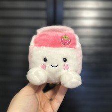 Aurora World Palm Pals Strawberry Milk Beanbag Mini Plush