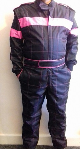 Traje Go Kart Cordura - ROSA CALIENTE - NEGRO - Mega Venta Precio Inmejorable - Imagen 4 de 11