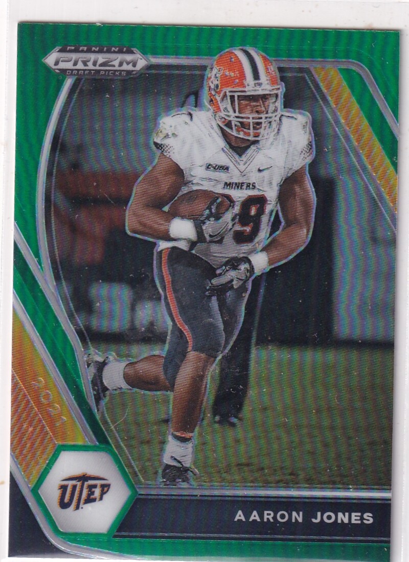 2021 Panini Prizm Draft Picks Collegiate #97 Aaron Jones Green