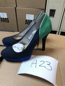 navy green heels