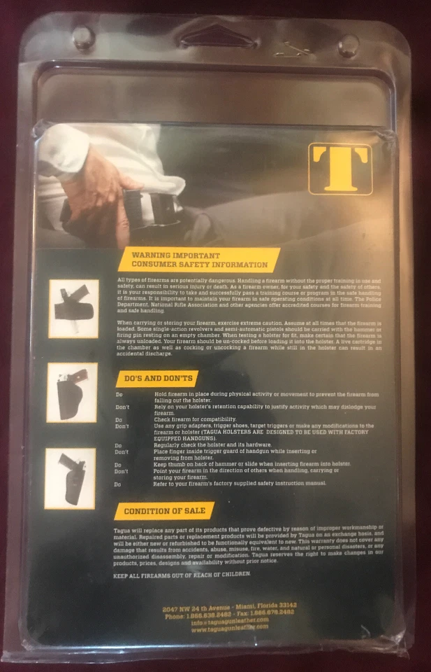 Tagua PD1R-432 Sig Sp 2340-40 S&W Brown/Left Hand Rotating Thumb Break Paddle - Image 4 of 4