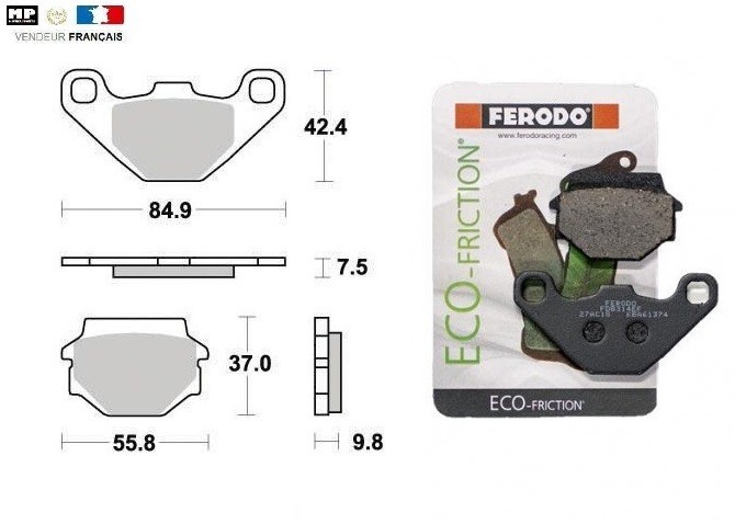 Plaquettes de frein KTM MX 125 1989-1993 pour restaurer et piloter votre moto cross en week-end
