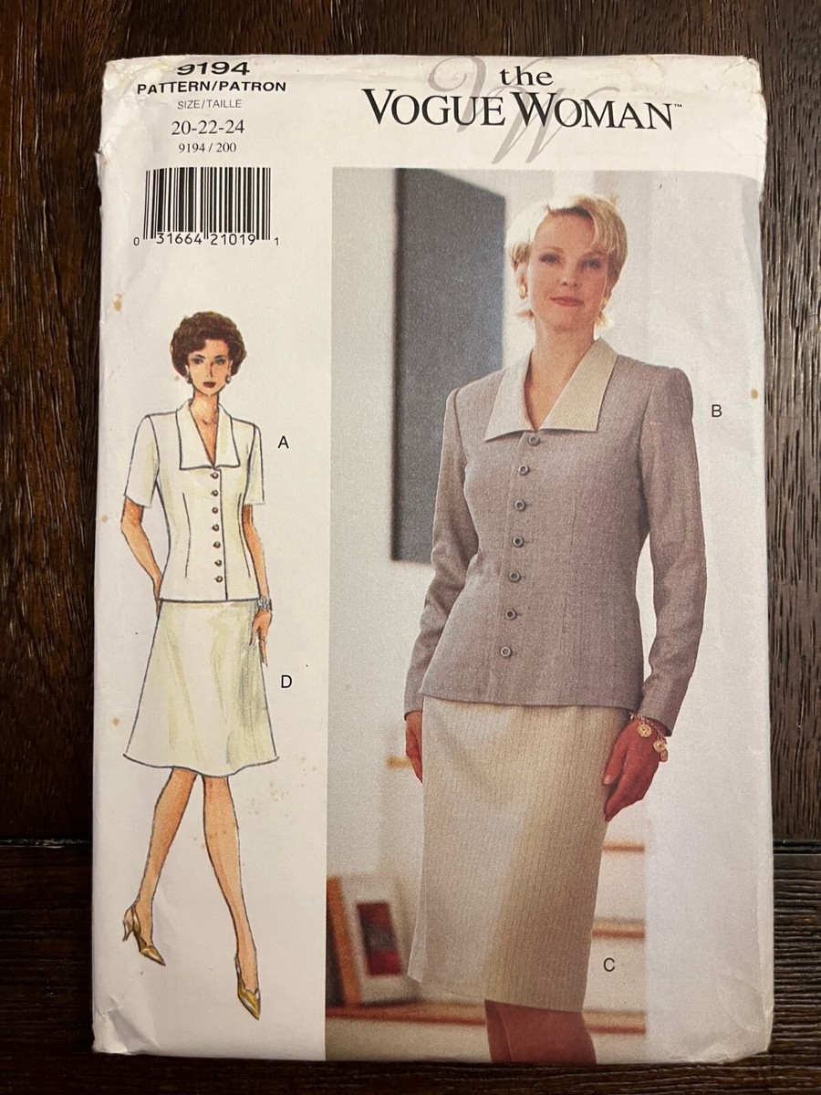 Vogue 9194 UNCUT Sewing Pattern, Misses' Petite Top & Skirt, Size