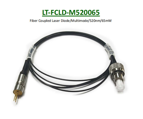 LASER TREE 65mW 520nm MultiMode Fiber Coupled Laser Diode ,Core Diamete 9μm