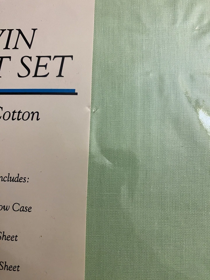 Juego de sábanas Creative Lifestyles Twin 3 piezas espuma de mar verde nuevo Foto 3 de 4