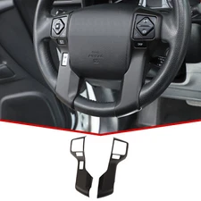 Center Console Steering Wheel Decoration Cover Trim For Tundra 2014+ Matte Black