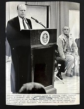 1973 Gerald Ford LBJ Ranch Texas News Conference Vice President VTG Press Photo