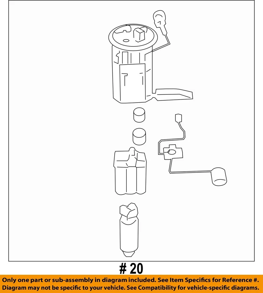 Used Fuel Pump fits: 2009 Hyundai Elantra Pump Assembly 2.0 Grade A Foto 4 de 4