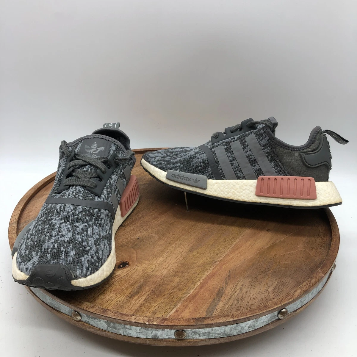 Adidas NMD Heather Gray Raw Digi Camo Shoes BY9647 Women Size 7 | eBay