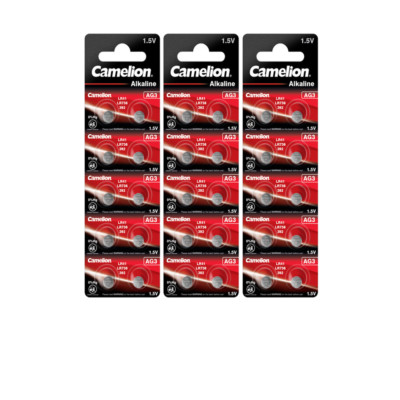 Camelion AG3 Alkaline 1,5 V 3x10er Blister