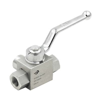High Pressure Ball Valve 3 Way 3/8''NPT 4568 PSI (315bar)