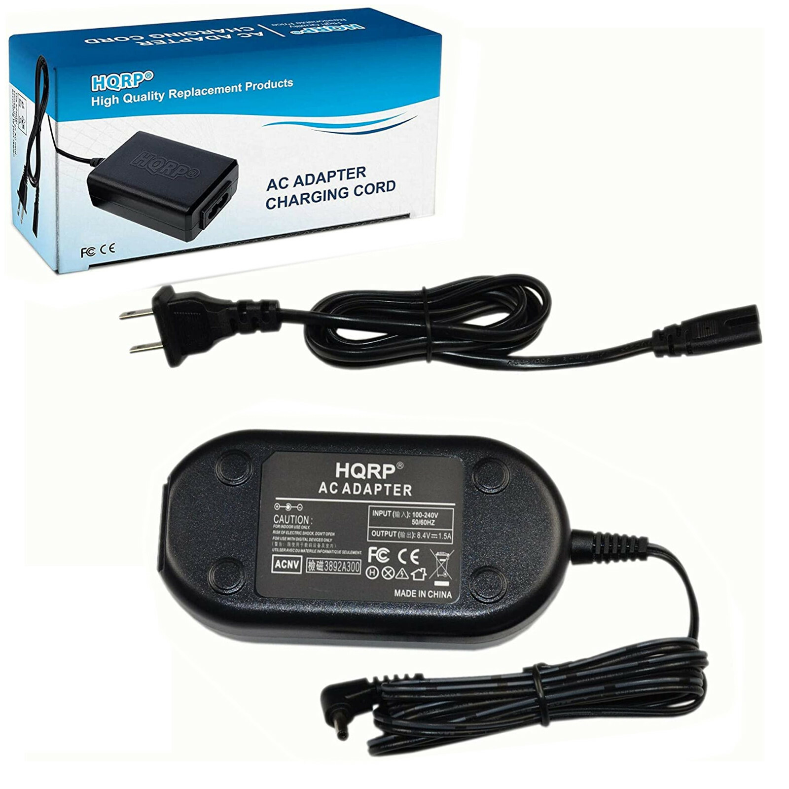 HQRP AC Power Adapter for Samsung AA-E6 AA-E7A 8.4V