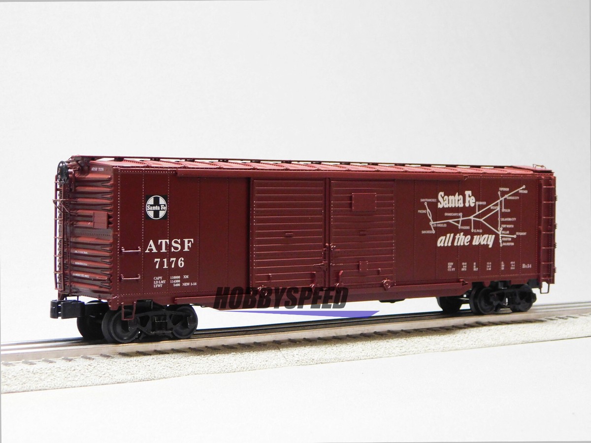 LIONEL SANTA FE END DOOR BOXCAR #7176 O GAUGE railroad automobile