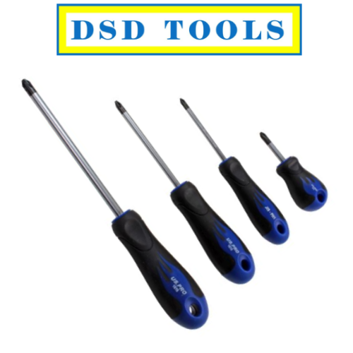 US PRO Tools 4 Piece Japanese Industry Standard Screwdriver Set JIS ph1