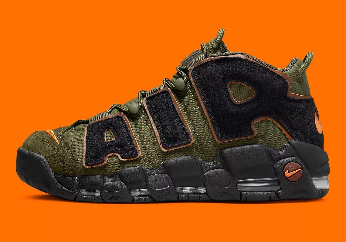 Air More Uptempo &#039;96 Cargo Khaki Alpha Orange Pecan DX2669-300 Men&#039;s