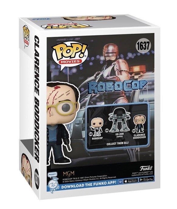 Funko Pop! Movies RoboCop Clarence Boddicker # 1637 Vinyl Figure