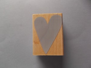 Details About Hero Arts Rubber Stamps Small Solid Heart New Wood Stamp