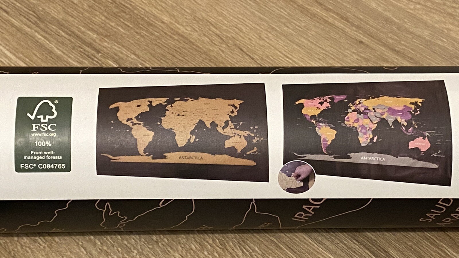 Rubbel Weltkarte Scratch Off World Map Poster XXL Landkarte 61 x 91,5 cm