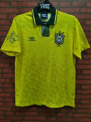 アンブロumbro ブラジル代表 1991 ホームユニフォーム アンブロumbro ブラジル代表 1991 ホームユニフォーム - メルカリ