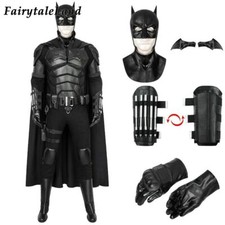 Batman Cosplay Outfit Bruce Wayne Jumpsuit Costume Breastplate Halloween Adult