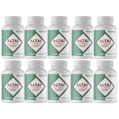 Altai Balance Herbal Supplement Supports Blood Sugar Metabolism - 10 Bottles
