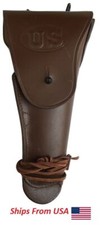 Holster Colt .45 M1911 en cuir US WWII Reproduction marron foncé