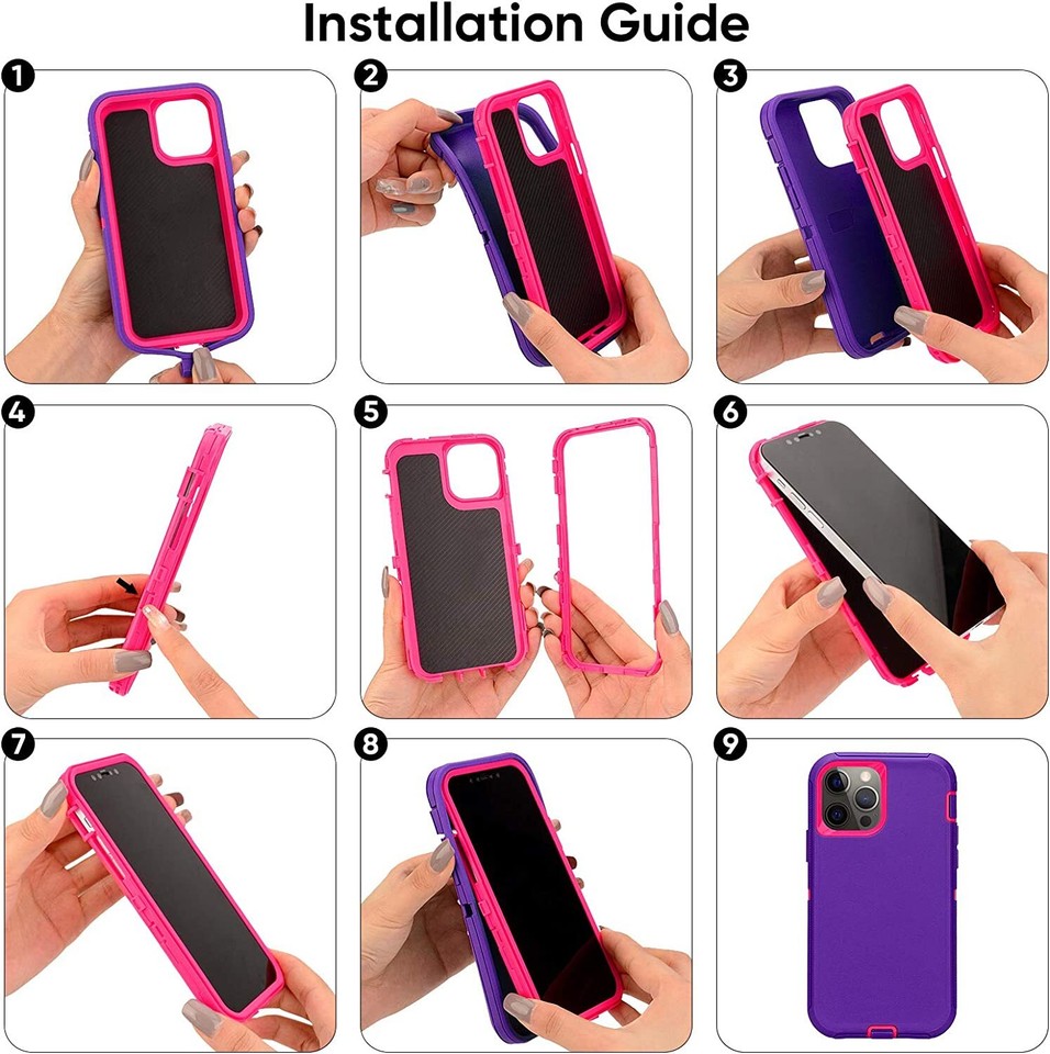 For iPhone 17 Air 16e 15 14 13 12 11 Pro Max XR X Max Rugged Shockproof ...