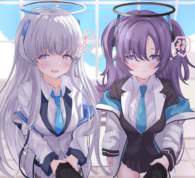 Anime Girls Blue Archive Ushio Noa Hayase Yuuka Gaming Mat Desk