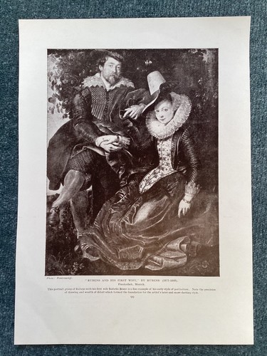 Rubens and his First Wife, by Rubens, Print