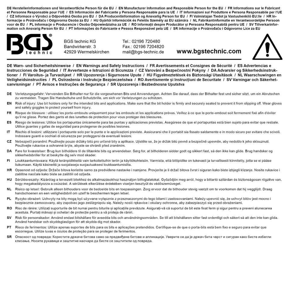 BGS Automatischer Bithalter 1/4" Bit Bits 300 mm Verlängerung Akkuschrauber Bids - Bild 2 von 4