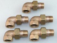 "5X BÄNninger Winkel Verschraubung 1/2\" Ag X 1/2\" Ig Rohrverschraubung Fitting"