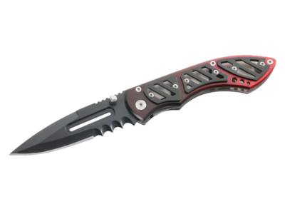HERBERTZ ONE HANDED POCKET FOLDING KNIFE / LINER LOCK + BELT CLIP + SAW *NEW*