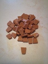 N. 40 mattoni mattoncini terracotta 1 x 1 x 0,5 cm per case presepe e modellismo