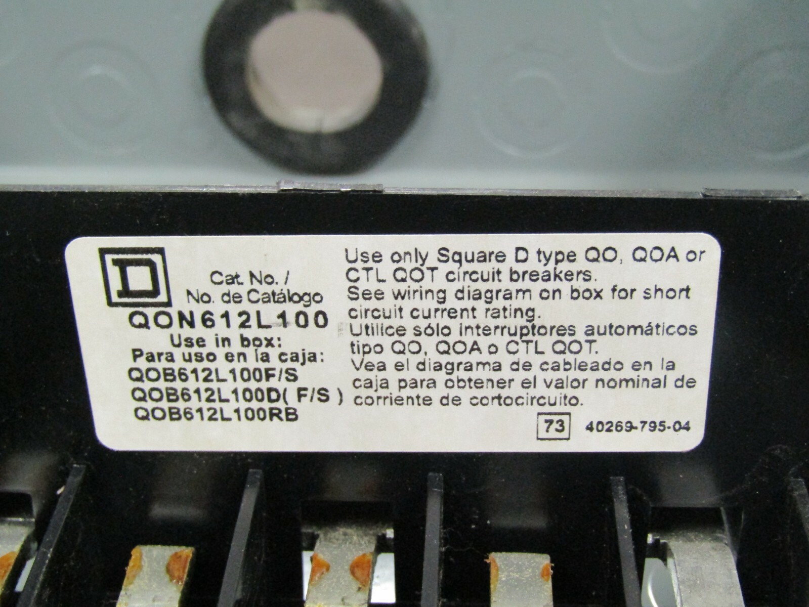 Square D QO612L100DS 12 Circuit Indoor Breaker Load Center 100a Amp for  sale online | eBay