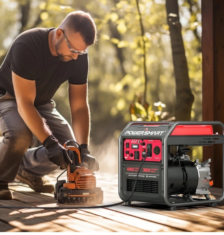 PowerSmart 4400W RV Ready Open Frame Inverter Generator CO Detect EPA Compliant - Image 3 of 4