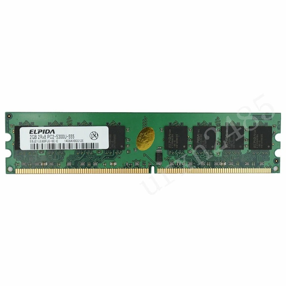 16GB 8GB 4GB 2GB DDR2 667MHz PC2-5300U 240Pin DIMM Desktop Memory Elpida LOT BT - Image 4 of 4