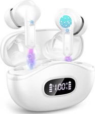 Wireless Earbuds, 40H Bluetooth 5.4 Headphones HiFi Stereo Ear Buds with Chargin