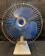 Oscillating Fan Western Auto  Clear Blue Blade 2 Speed, 12” Working