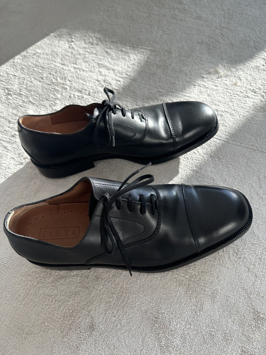 Luxury Italian Fratelli Rossetti Flexa Shoes Mens Size 12 Cap Toe