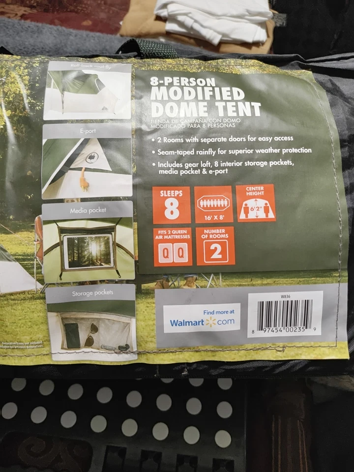 Ozark Trail W836 Altimate 8 Person Waterproof Modified Dome Tent 2 Rooms   - Image 3 of 3
