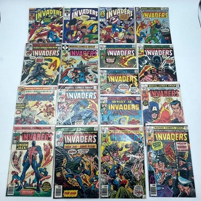 Marvel Comics The Invaders Vol-1 #4-39 1970s & 1,2,4 1990s Comic Book Set of 17
