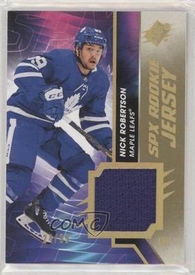 2020-21 SPx Rookie Jersey Gold Spectrum 24/99 Nick Robertson #RJ-NR RC zy1