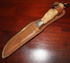 DDR Hirschfänger mit Rehpfote in Lederscheide (1)