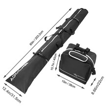 Ski Set Waterproof Ski and Boot Bag Set Ski Duffle Bag  Boot Tote Set Ski and B